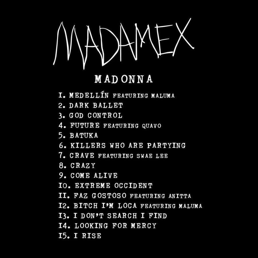 Madonna Madame X Tracklisting Twitter 2019 April